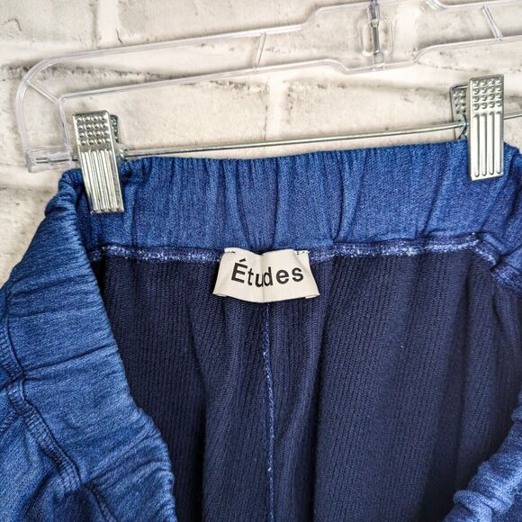 Etudes Studio Men's Relax fit Sweatpants in Indigo Cotton size 50 - Picture 2 of 8
